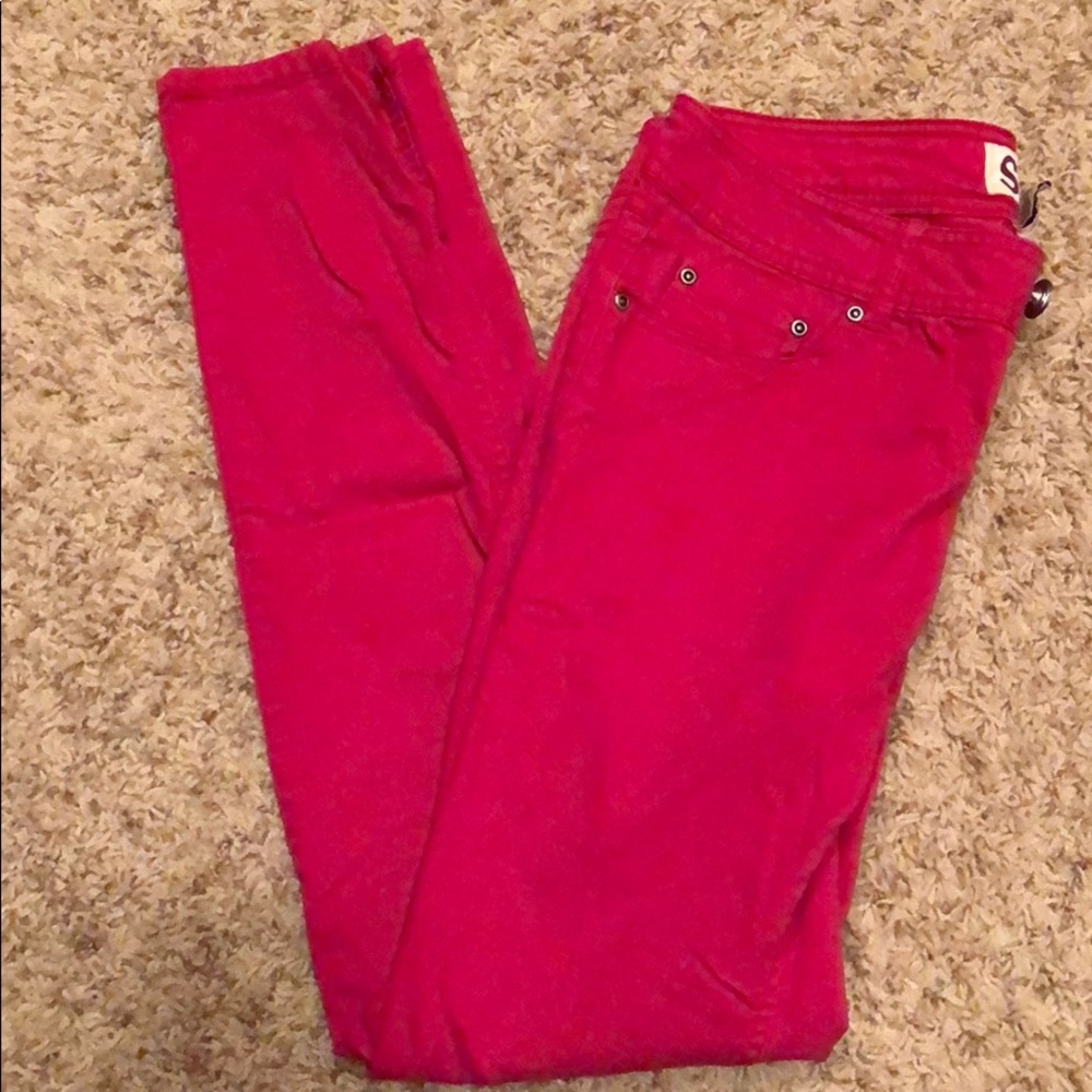 Pink Straight Legs